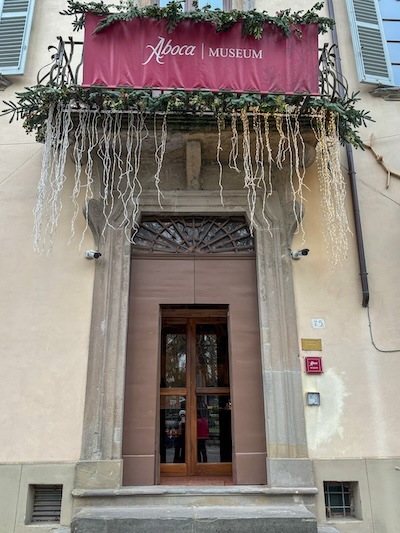 Ingresso del Museo Aboca: la relazione dell'uomo con le erbe